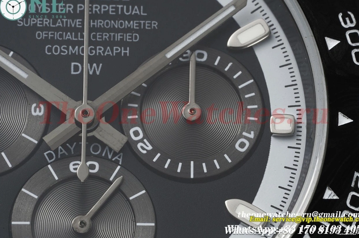 White 40mm Dial Daytona SA4130 DIW Carbon QF NY Black 1230